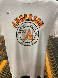 Short Sleeve Tee - Anderson Crest - White